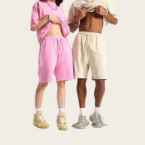 <b>Men's</b> Oversized Acid Wash Vintage T-Shirt and <b>Shorts</b> Set Custom Logo Blank Casual Streetwear Matching Two Piece Set - Product Image 3