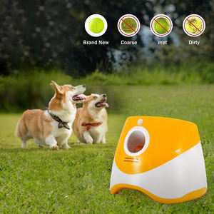 Lanceur automatique de balles de tennis en plastique à distance réglable pour chiens et chats pour le jeu en plein air, rechargeable par USB - Product Image 2