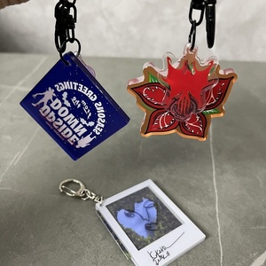Tùy Chỉnh Acrylic Móc Khóa UV In Ấn Kawaii Phim Hoạt Hình Perspex Móc Chìa Khóa Phim Hoạt Hình Nhân Vật Lucite Quyến Rũ Anime Keyring Cho Túi Mặt Dây Chuyền - Product Image 2
