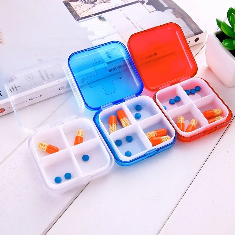 Wholesale Portable New Thickening Medicine Case Pocket Storage Case Travel Pill Box