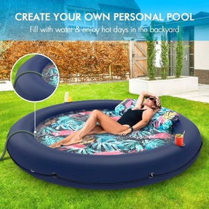 Flotador para Piscina, Tumbona para Tomar el Sol, Flotadores Inflables para Piscina de Tamaño Adulto para Exteriores, Jardín, Piscina - Product Image 2