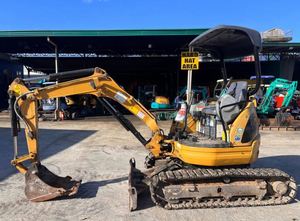 Mini-excavatrice d'occasion CAT 020CR 020 2t 3T, excavatrice sur chenilles d'occasion, moteur japonais, pompe, certifiée CE, avec accessoire tarière - Product Image 3