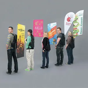 Advertising Durable Custom Printing Flag Banner Backpack for Promotion
