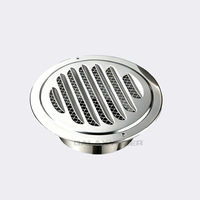 Grille de ventilation murale circulaire en acier inoxydable 304 avec moustiquaire anti-insectes pour extérieur – Approvisionnement direct usine