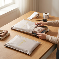 Enveloppes d'expédition biodégradables en PLA PBAT écologiques, sur mesure, compostables, pour vêtements