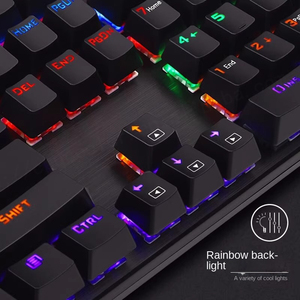 Redragon K208 hỗn hợp ánh sáng bàn phím cơ khí e-thể thao màu xanh lá cây trục PC máy tính xách tay Máy tính để bàn phổ PU BG bàn phím - Product Image 5