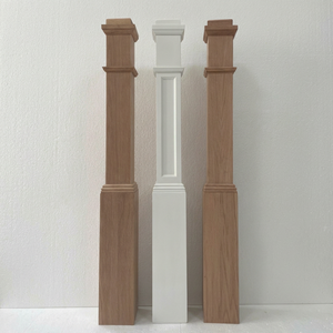 Pièces de escalier en chêne rouge commercial, durables et réglables, en bois massif, écologiques, style uni, pour escaliers modernes - Product Image 1