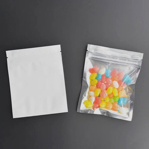 Mặt Trước Trong Suốt Trở Lại Màu Đen Mylar Foil Mini <span class=keywords><strong>Ziplock</strong></span> Túi 75*100Mm - Product Image 5