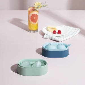 Ice Cube Tray Round Sphere Food Grade Silicone Easy Release For Cocktail Making - Product Image 1