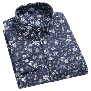 Premium Quality Men's Spring Casual Full Sleeve Silver Gray 100% Polyester Twill Washed Breathable Quick-Dry Anti-Wrinkle - Product Image 3