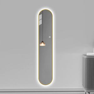 Espejo de Cuerpo Entero de Lujo, Tamaño Pequeño, Extremadamente Estrecho, con Luz LED, Decoración para Entrada, Espejo Largo para Colgar en la Pared - Product Image 3