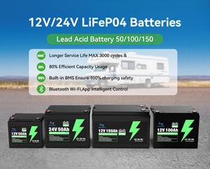 Batterie lithium-fer-phosphate 12V 100Ah LiFePO4 Protection contre les Pack-IP65 3000 cycles Remplacement de la batterie <span class=keywords><strong>SLA</strong></span> avec batterie LiFePO4 - Product Image 2