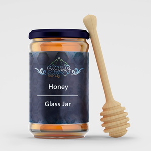 Frasco <span class=keywords><strong>de</strong></span> Vidrio Redondo <span class=keywords><strong>de</strong></span> <span class=keywords><strong>Boca</strong></span> Ancha <span class=keywords><strong>de</strong></span> 8oz 10oz 12oz 16oz 32oz con Tapa <span class=keywords><strong>de</strong></span> Rosca Negra, Dorada y Plateada para Miel, Mermelada y Chile - Product Image 3