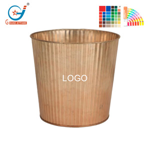 Bán Buôn Bán Hàng Trực Tiếp 0.8 Gallon Cổ Điển Kim Loại Trồng Chậu Hoa Mạ Kẽm Xô Nhà Máy Nồi Cho Trong Nhà Và Ngoài Trời - Product Image 3