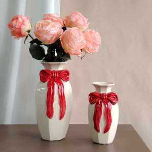 <span class=keywords><strong>Vase</strong></span> de table en céramique décoratif à nœud <span class=keywords><strong>tulipe</strong></span> créatif pour hôtels de jardin de bureau à domicile pour les occasions de mariage - Product Image 2