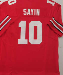 Ohio 4 Jeremiah Smith 10 Julian Sayin 33 Jack Sawyer 2 Emeka Egbuka Us America Gestikt College Football Jersey Shirts - Product Image 6