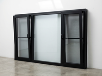 Fenêtres en aluminium de haute qualité, écologiques, haute résistance, installation facile, fenêtre à ouverture intérieure avec moustiquaire