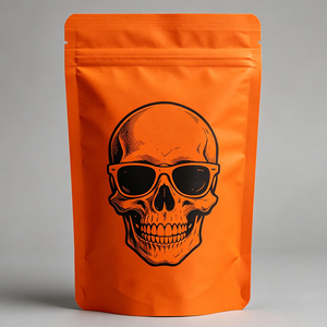 Customizable logo 3.5g polyester film self-supporting <b>bag</b>, sealable zipper food <b>packaging</b> <b>bag</b> - Product Image 5