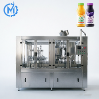 Usine de remplissage et de bouchage automatique clé en main 3-en-1 pour jus de fruits concentrés et boissons en PET pour petites entreprises