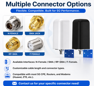 Antenne omnidirectionnelle extérieure 5G 12dBi à gain élevé, élément en aluminium, étanche, verticale, large bande 600-6000MHz pour modem CPE et routeur - Product Image 4
