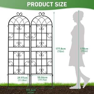 Maison jardin treillis <span class=keywords><strong>en</strong></span> fer pour plantes grimpantes clôture de fleurs support de plante <span class=keywords><strong>en</strong></span> <span class=keywords><strong>pot</strong></span> grand mur rose vigne légume concombre support - Product Image 2