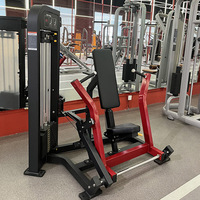 Machine de musculation pour les épaules en acier robuste et réglable, avec poids superposables, pour les bras, entraînement commercial en salle de sport, presse pectorale assise