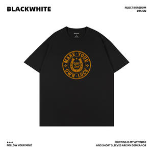 Camiseta de algodón para hombre Qneckwhite, manga corta, talla S, jersey transpirable, hecho en China - Product Image 2