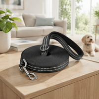 Laisse d'entraînement pour chien en nylon moderne, réfléchissante et durable, 20 pieds de long, imperméable pour activités de plein air et jeux sur la plage - Yilin Pet