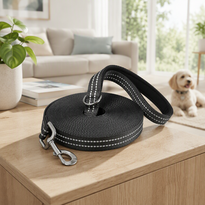 <span class=keywords><strong>Laisse</strong></span> d'entraînement pour chien en nylon moderne, réfléchissante et durable, 20 pieds de long, imperméable pour activités de plein air et jeux sur la plage - Yilin Pet - Product Image 3