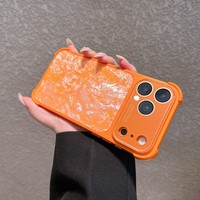 Coque de téléphone antichoc en silicone souple avec texture coquille et airbag aux quatre coins pour iPhone 17 Pro Max, 16, 15, 14 Series – Vente en gros