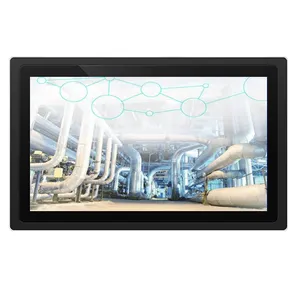 嵌入式18.5英寸工业液晶屏电容式触摸工业计算机数字标牌显示器