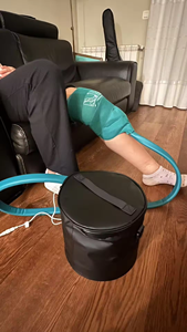 Appareil de cryothérapie à double système, enveloppement de glace chaud et froid pour les jambes et les genoux, masseur cryothérapeutique pour les genoux - Product Image 2