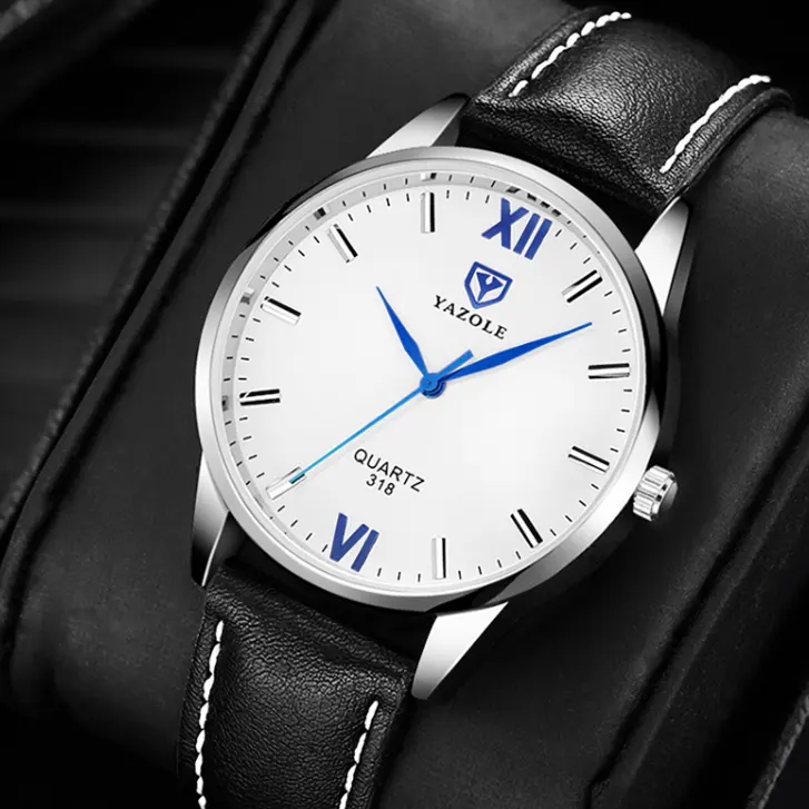 Homens marca de luxo 2020 novos relógios YAZOLE D 318 Trending Masculino Negócios Quartz Relógio de Pulso para Homens Relógio De Pulso Famoso Relógio Reloj