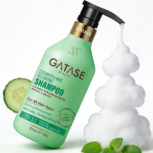 Champú Voluminizador de Pepino y Menta <span class=keywords><strong>para</strong></span> <span class=keywords><strong>Cabello</strong></span> <span class=keywords><strong>Fino</strong></span> y Delgado, Fórmula Refrescante <span class=keywords><strong>para</strong></span> Limpiar <span class=keywords><strong>el</strong></span> Cuero Cabelludo, Dar Volumen y Dar Firmeza, Sin Sulfatos - Product Image 1