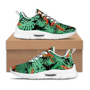 Venta directa de fábrica, <span class=keywords><strong>zapatillas</strong></span> de deporte, jungla Tropical <span class=keywords><strong>hawaiana</strong></span>, diseño de hoja de palma, plataforma, zapatos con cordones, logotipo personalizado, zapatos de entrenamiento calientes - Product Image 2
