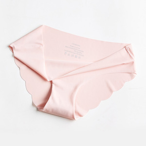 String taille basse en soie glacée Pure Desire pour femme, culotte triangle sexy sans coutures, sous-vêtement de sport uni, antistatique, séchage rapide - Product Image 6