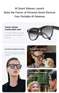 AG08 Trends Lightweight Smart Glasses Wireless 800W Pixels Camera Flip Waterproof Travel AI Translation for Hands-Free Filming - Product Image 4