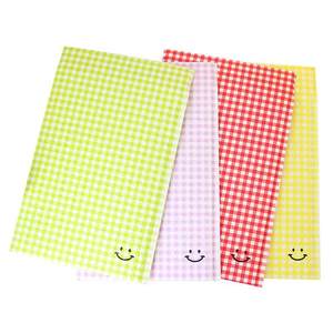 <span class=keywords><strong>Ins</strong></span> wind – sac express à carreaux de couleur visage souriant mignon, enveloppe sac à vêtements, sac à bulles antichoc - Product Image 1