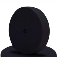 Bande élastique pour couture de cheveux, tricotée noire, bande Web, bobine à haute élasticité, cordon extensible