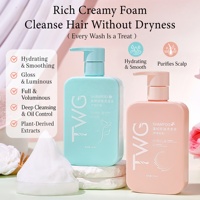 Ensemble de shampooings pour cheveux TWG RTS 380 ml, shampooing nettoyant en profondeur pour contrôler le sébum, purifie le cuir chevelu, lisse et rafraîchit les cheveux
