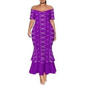 เดรสยาวทรงปลายหางปลา <span class=keywords><strong>แขน</strong></span>สั้น <span class=keywords><strong>ลาย</strong></span>ไท-ได ย้อมสีแบบทาทู สองชั้น ไหล่เดียว สำหรับ<span class=keywords><strong>ผู้หญิง</strong></span> ขายดีประจำปี 2025 - Product Image 2