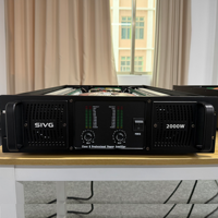 Amplificateur de puissance professionnel à double canal de classe H 2000W, transformateur toroïdal à courant élevé, adapté pour une utilisation sur scène et en KTV.