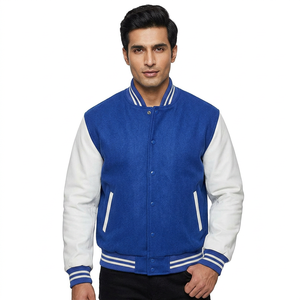 CUSTOM LOGO JACKET <b>MEN</b> LETTERMAN VARISTY BASEBALL AND FOOTBALL JACKET FOR MAN - Product Image 1