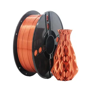 Hot Sale Pla-f Filament Smooth Pla 1.75mm 1kg Printing Consumables Red Copper Silk 3D Printer Filament