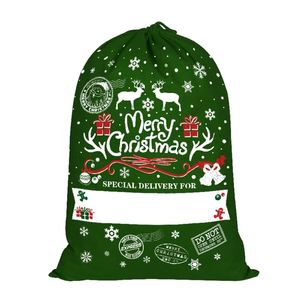 Sac de Noël Père Noël le plus vendu de High King, 50 cm L x 70 cm H, en toile de lin, emballage cadeau, vente en gros en vrac - Product Image 2
