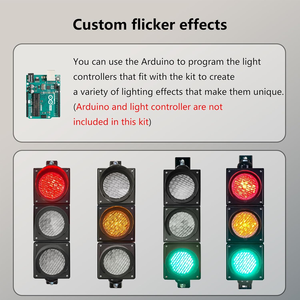 100 mm 4 inch DC 12-36 V Verkeers-/Stop-Go-lichtset lamp FCC gecertificeerd, rechtstreeks verzonden vanuit de fabrikant in de VS naar Nederland - Product Image 5