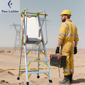 Prima Factory Andamio de aluminio de alta calidad <span class=keywords><strong>Escalera</strong></span> de mono de trabajo Escaleras de plataforma de trabajo plegables - Product Image 1