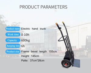 Troli tangan baterai litium 600KG, untuk pembawa baterai portabel Material - Product Image 6