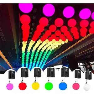 Sahne ışık disko sahne Led kaldırma topu Dmx Rgb Led kaldırma topu kinetik topu aydınlatma sistemi