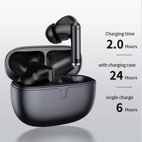 Earphone olahraga 5.3 nirkabel game Mini kualitas tinggi earbud In-Ear Tipe C untuk Aksesori Earphone iPhone